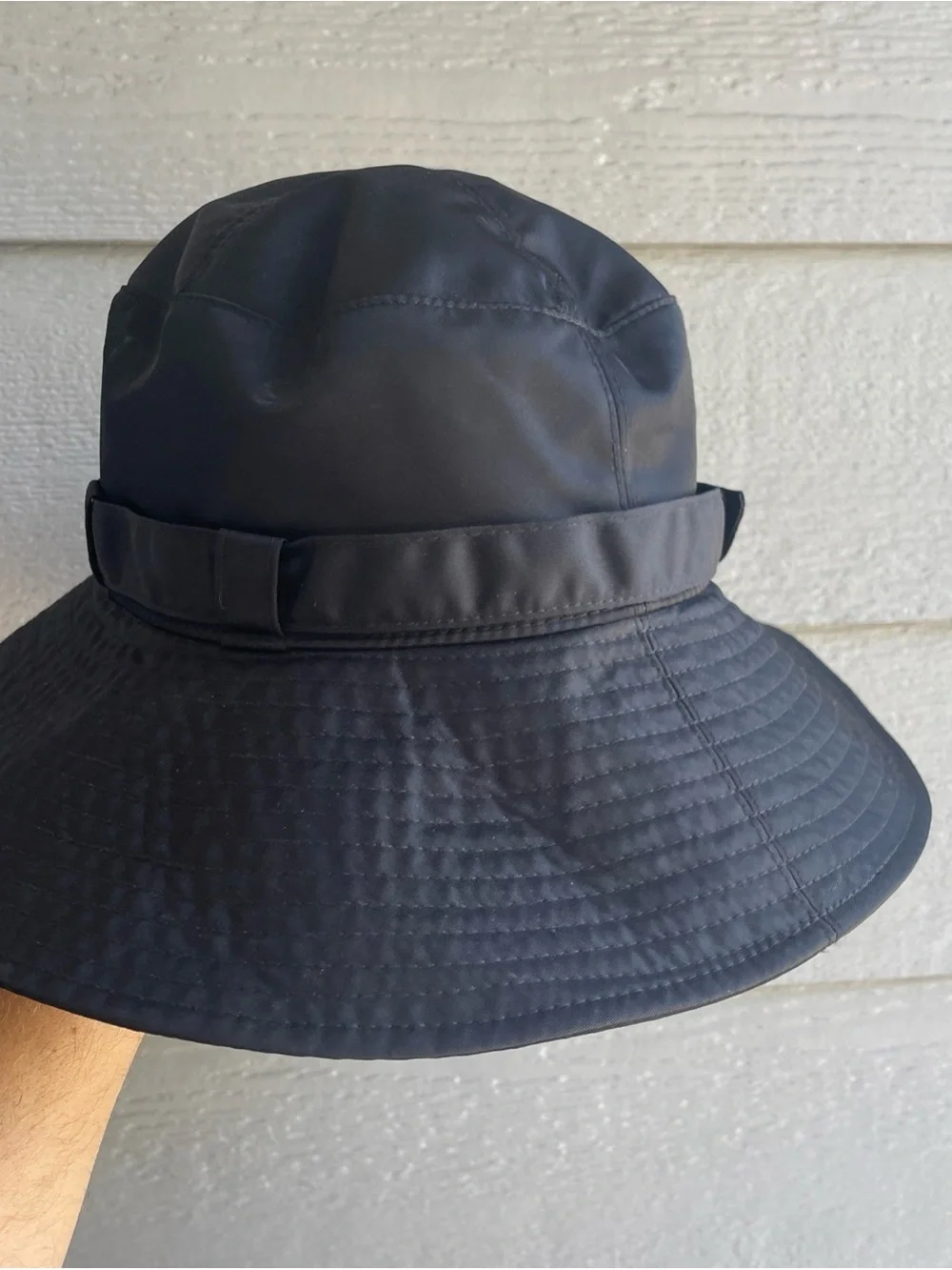 Eric Javits Womens Wide Brim Water Repellent Packable Sun Hat Black